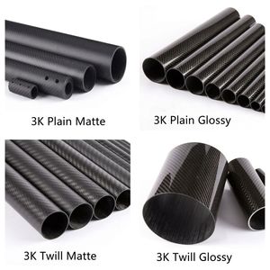 Tuyau en fibre de carbone 3K à tissage uni durable pour queues de billard et bras robotiques – Vente en gros - Product Image 2
