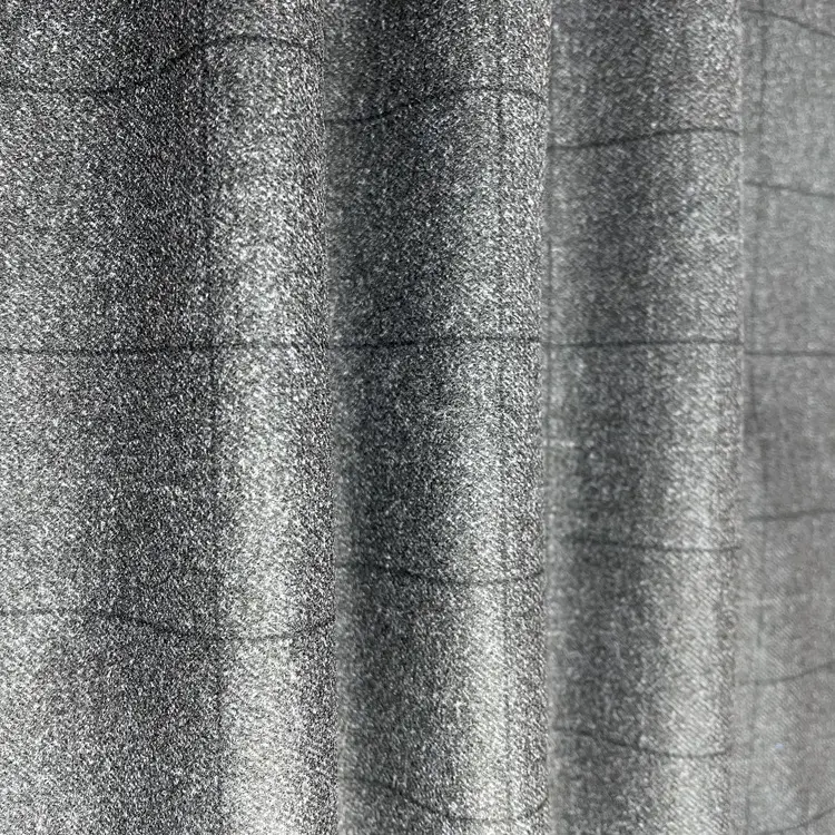 Tessuto stampato a quadri in maglia di Rayon Spandex Ponte De Roma a quadri in poliestere spazzolato