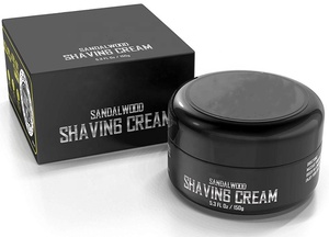 Savon crème à raser parfumé au bois de santal de marque privée <span class=keywords><strong>pour</strong></span> hommes soins de la peau hydratants doux, lisses et soyeux - Product Image 2