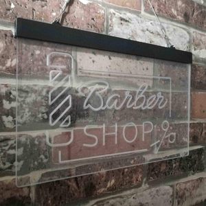 Barbershop dual-color LED neon indoor hanging ambient light shop <b>sign</b> wall decoration light entrance decoration light 5V 12V - Product Image 2