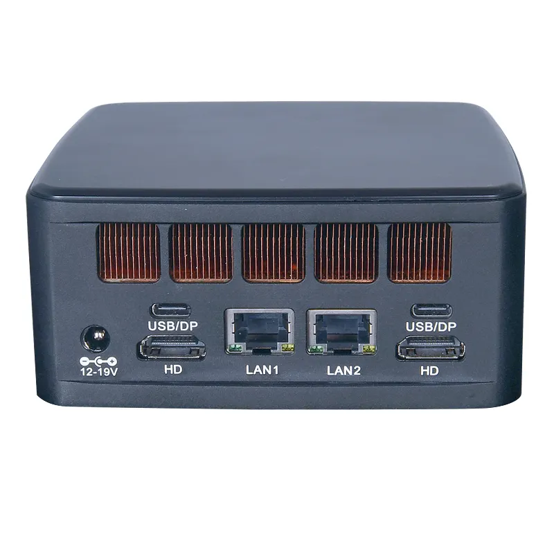 Intel 12. Generation UND X86 Linux Barebone Mini-PC 7735U Nuc Mini-PC mit 2 DDR5 64 GB SATA3.0 RS232 Dual Lan Mini-Computergehäuse