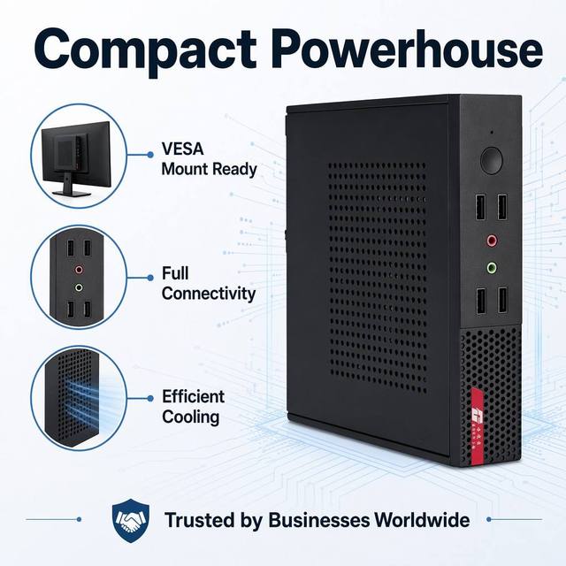 Greelan Custom OEM ODM Business Mini PC Intel Core I7/I9 Octa Core SSD DDR3/4/5 RAM 3-Year Warranty New VESA Bracket Dual