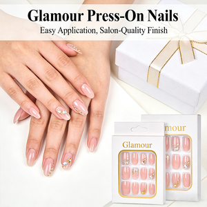 <span class=keywords><strong>Uñas</strong></span> Postizas Personalizadas con Brillo, Estilo Stiletto, Puntas <span class=keywords><strong>de</strong></span> <span class=keywords><strong>Uñas</strong></span> Falsas <span class=keywords><strong>de</strong></span> ABS Brillantes, Aspecto Natural para Uso en <span class=keywords><strong>Salón</strong></span> y en Casa - Product Image 5