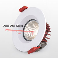 Focos Led IP65 Downlight impermeable Empotrado Baño Cocina Toile Spot Light Anti Fog COB Foco Lámpara de techo 110V 220V