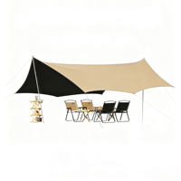 Bâche de camping légère, auvent, tente, bâche en tissu Oxford résistante aux UV, durable, imperméable, portable, protection solaire, auvent de camping