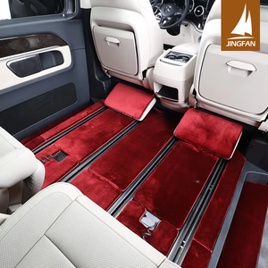 Tappetini Auto Personalizzati di Lusso in Cashmere Rosso, Impermeabili e Antiscivolo, Set Completo per <span class=keywords><strong>Mercedes</strong></span> <span class=keywords><strong>Classe</strong></span> <span class=keywords><strong>V</strong></span> W447 <span class=keywords><strong>VITO</strong></span> V250L - Product Image 3