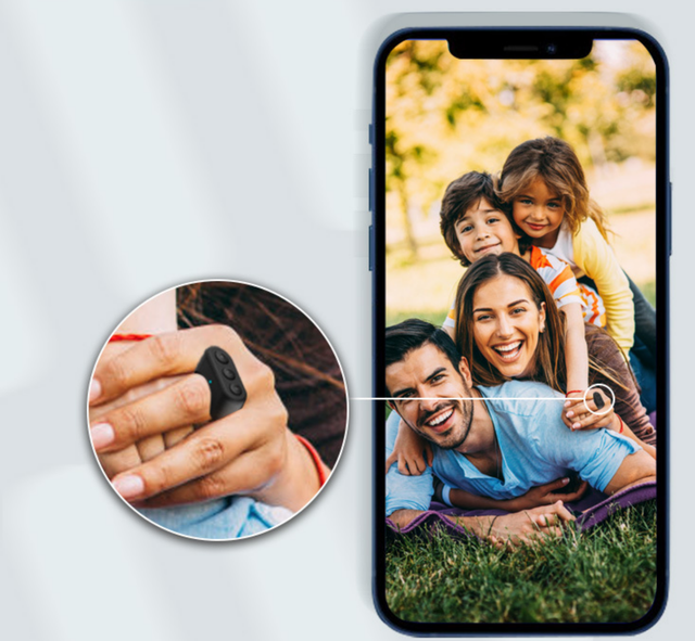 Multifunctional Video Remote Control Bt Self-timer E-BOOK Page Changer Remote Control Ring Automatic TikTok Page Browsing Liker