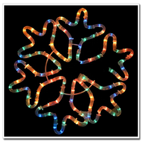 Motifs lumineux LED multicolores étanches IP65, flocons de neige de Noël, silhouettes suspendues pour fenêtre, décoration de Noël, éclairage de paysage pour mariage