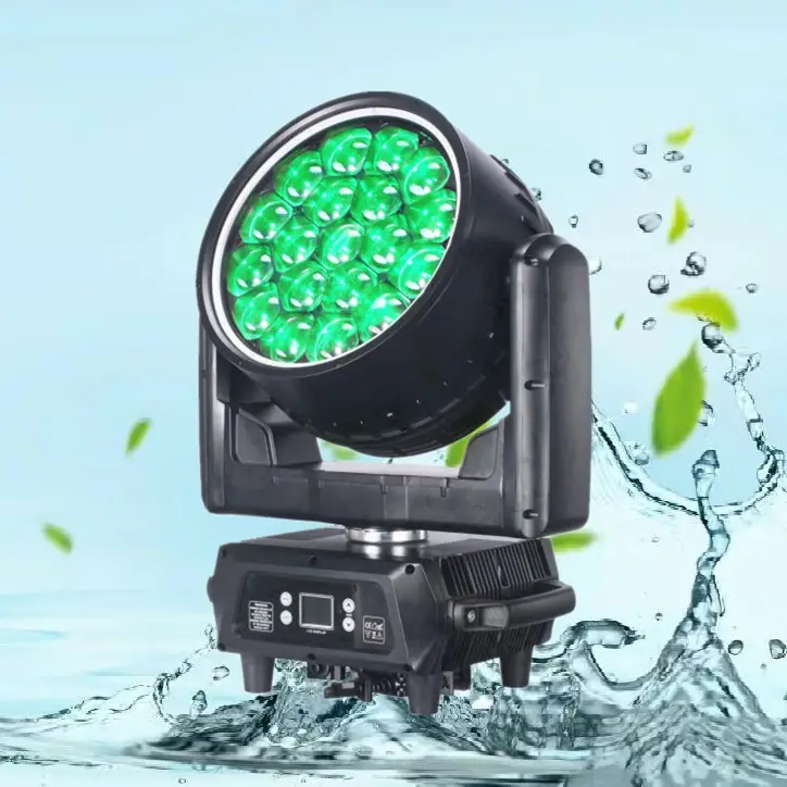 Waterdichte Led Beam Zoom Wash Moving Head 19X40W Rgbw Ip65 Voor Outdoor Podiumevenementen Bruiloft