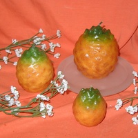 Hoogwaardige handgemaakte fruitvormige aromatherapiekaarsen, creatief gemengde wasstyling voor Vaderdag, Diwali, milieuvriendelijk