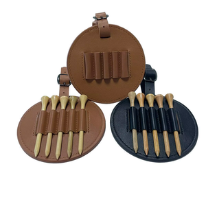 Porta Tees de Golf Portátil Dericsson y Bolsa de Cuero PU para Tees de Golf con Soporte para Logotipo Personalizado - Product Image 4