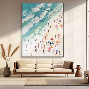 Peinture à l'huile abstraite moderne, nature morte, peinte à la main, toile non encadrée, art pour salle de méditation, décoration de spa - Product Image 6