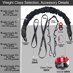 CZFIT Personnalisation d'usine Nouveau design Cordes de danse Bungee pour entraînement de saut et suspension, Fitness Bungee, Ensemble de cordes Bungee - Product Image 5