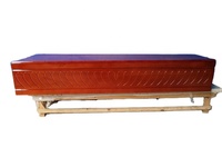 Ataúd/Urna Funeraria de Madera Sólida Biodegradable de Estilo Europeo Alemán, Madera de Juniper y Paulownia, Capacidad de 220 Pulgadas Cúbicas, 1 Año