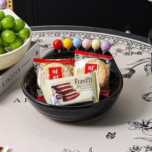 จานผลไม้เซรามิคทรงไม่สมมาตร สีเขียว สำหรับตกแต่งโต๊ะ ใช้จัดเก็บของในบ้าน ใช้ในงานปาร์ตี้ - Product Image 3