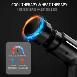 गर्म ठंडा कंप्रेस फासिया बंदूक ब्रशलेस उच्च शक्ति कम शोर कंपन मांसपेशियों में विश्राम फिजियोथेरेपी मालिश - Product Image 4