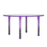 Mobilier de salle de classe scolaire Table d'étudiant Table d'étude ronde d'activité d'étudiant réglable en hauteur