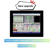 Kit de Controlador CNC Mach3, Pantalla Táctil Industrial de 15 Pulgadas + Panel de Control MPG + Tarjeta de Movimiento para Trabajos de Madera CNC