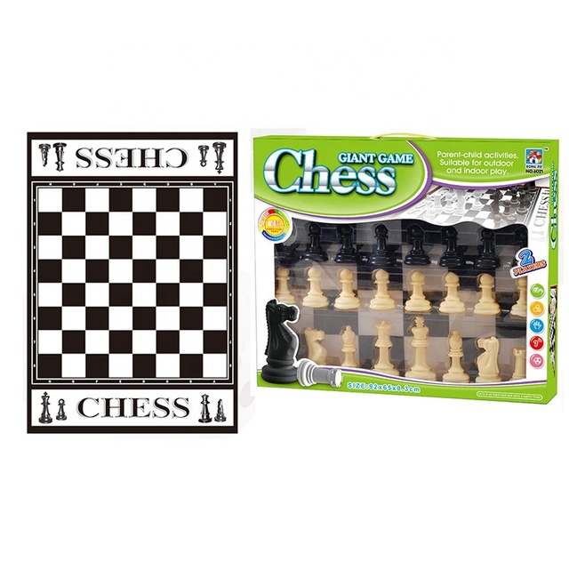 KSF Hot Selling Smart Toys Intelligent Big Size Foldable Plastic Play Mat Chess Set Game for 2 Kids Playing Unisex