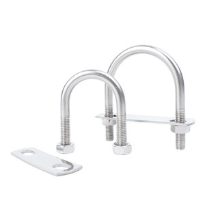 Din3570 Tiê<span class=keywords><strong>u</strong></span> Chuẩn Chủ Đề <span class=keywords><strong>U</strong></span> <span class=keywords><strong>Bolt</strong></span> Bu Lông Neo Thép Mạ Kẽm 304 316 Thép Không Gỉ <span class=keywords><strong>U</strong></span> <span class=keywords><strong>Bolt</strong></span> Với Tấm Và Hex Các Loại Hạt - Product Image 5