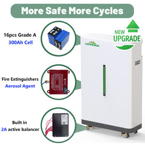 Baterí<span class=keywords><strong>a</strong></span> Solar de Litio LiFePO4 CERRNSS de 48V 300Ah 200Ah 150Ah 100Ah, Paquete de Baterías de 10kWh 15kWh 48V 300Ah LiFePO4 para Almacenamiento de Energí<span class=keywords><strong>a</strong></span> Doméstica - Product Image 3