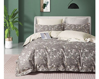 Parures de lit imprimées en coton doux personnalisées de qualité supérieure, nouvelles parures de couette imprimées avec taies d'oreiller