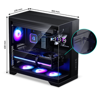 Nueva llegada 2026: Caja de torre media XT V5 con pantalla LCD-IPS, compatible con enfriador de agua de 360 mm para placas base ATX/Micro-ATX/Mini-ITX