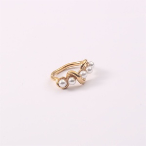 Anillos de Perlas al por Mayor, Joyería para Mujer, Anillo de Perlas de Agua Dulce en Acero Inoxidable - Product Image 3
