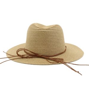 Nouveau Chapeau de Soleil Unisexe en Paille de Papier pour Printemps-Été, Style Jazz, pour Voyage et Extérieur, avec Perles en Bois - Product Image 5