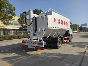 รถบรรทุกอาหารสัตว์สำหรับขาย Dongfeng ขนาดใหญ่ Dolica 8X4 16m3 รถบรรทุกขนส่งอาหารสัตว์แบบเป็นปริมาณมาก - Product Image 2