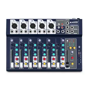 F7-USB-A Professional 5-channel stage conference hall DJ digital MP3 reverberation effect Audio Mixer