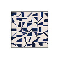 Peinture murale abstraite géométrique noir et blanc de style minimaliste moderne, impression sur toile pour la décoration de la maison