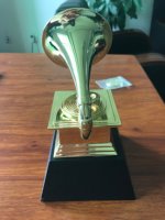 Trophée Grammy réplique personnalisé de taille réelle populaire, souvenir personnalisé