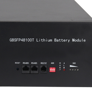 แบตเตอรี่ลิเธียมไอรอนฟอสเฟต 51.2V 100Ah สำหรับเก็บพลังงานแสงอาทิตย์แบบแยกส่วน พร้อมวงจรสำหรับระบบโทรคมนาคมแบบออฟกริด ติดตั้งบนแร็ค - Product Image 3