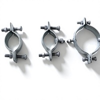 Collier de serrage galvanisé pour poteau en béton, pour l'installation d'éclairage extérieur et le montage de lampadaires, vente en gros