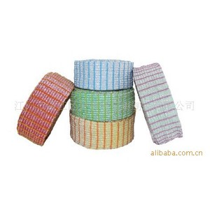 Éponge à récurer Scrub King, rectangulaire, motif quadrillé, rouge, jaune, vert, bleu, pour casseroles et poêles - Product Image 1