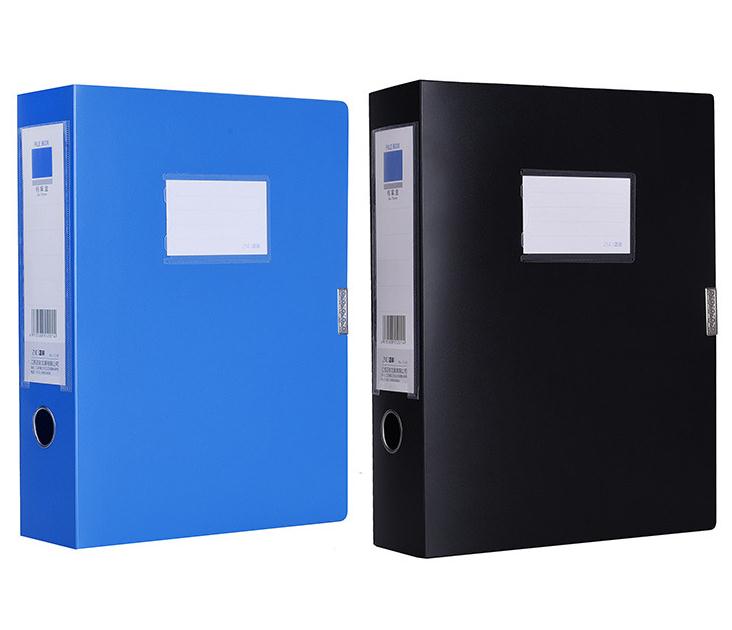 Прямоугольный синий полипропиленовый ящик для файлов размером А4, 2022, ящик для хранения данных и документов для больницы, офиса, школы, ящик для файлов с рычагом из ПВХ