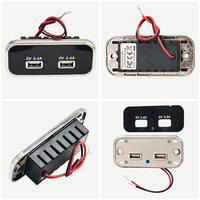 Fabrika Çift USB a ve TYPE-C Girişli Araç Telefon Şarj Adaptörü Golf Arabaları, Otobüs Koltuğu, Karavanlar için Araç Şarj Soketi