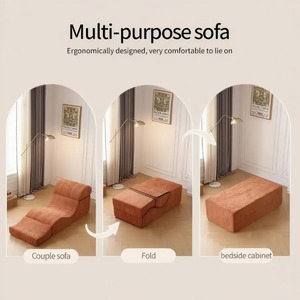 Chaise longue de yoga pour adultes, éponge compressée, canapé-lit pliable en tissu, chaise d'inversion de yoga, pas d'installation nécessaire - Product Image 5