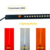 Barre lumineuse LED en aluminium robuste, étanche IP67, dimmable, pour auvent 4x4, éclairage tricolore 12V pour tente de toit