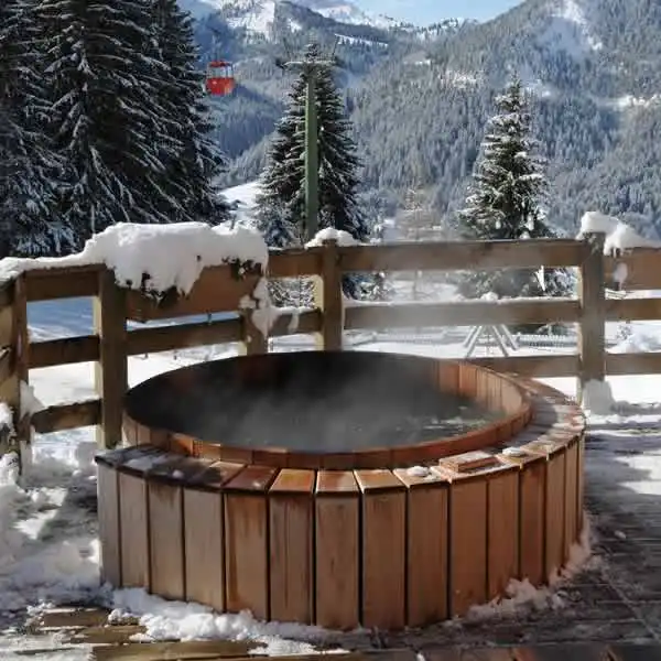 Здоровая жизнь 1800*1000 мм внешний огонь горячая Распродажа открытый джакузи деревянная спа-Ванна