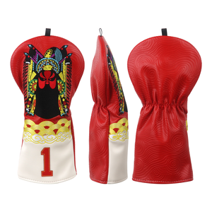 Wholesale Architecture Beijing Opera Golf Accessories <b>Wood</b> Putter Golf Headcover Chinese Style Golf Club Head Cover - Product Image 5