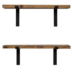 Étagères murales flottantes en bois rustique pour la décoration intérieure, supports d'étagères murales, étagères murales en bois - Product Image 4