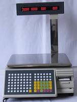 Timbangan Printer Label Barcode ACS-BD Terlaris |   Timbangan Ritel Bahasa Spanyol Layar LED OEM Kapasitas 3kg
