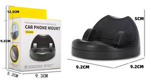 Support de <span class=keywords><strong>téléphone</strong></span> portable réglable pour tableau de bord de voiture avec plaque d'immatriculation de stationnement <span class=keywords><strong>temporaire</strong></span> pour lit ou bureau - Product Image 5