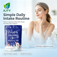 Capsules de soin détox au collagène congelé sous marque privée OEM - Mélange antioxydant multi-fruits rouges pour l'éclat et l'élasticité de la peau adulte