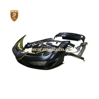 Kit de carrosserie en fibre de carbone style MSY pour Ferrari 458 Ensemble de pare-chocs avant Jupes latérales d'aile Pare-chocs arrière Aileron arrière Capot
