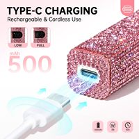 Lampe UV LED Mini 3W de Haute Qualité Personnalisée H1, Lampe à Ongles Professionnelle pour Salon de Manucure, Alimentation par Batterie Rechargeable, Mini Lampe à Ongles en Gel