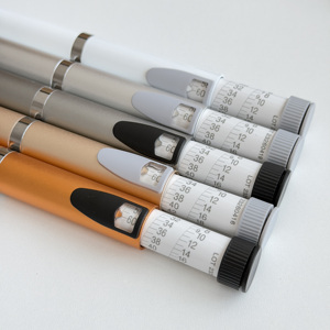 Eco Friendly Glass Body Metal Lid <b>Pen</b> Injector Rubber Stopper Custom Logo 3ml <b>Refillable</b> Liquid Container Injection <b>Pen</b> - Product Image 5