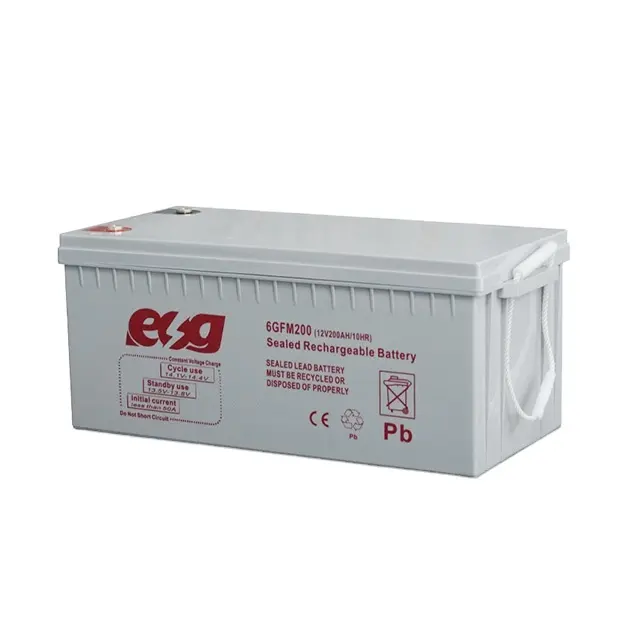 Esg Fabricage 12V 48V 100ah 200ah 250ah Gla Verzegeld Lood Zuur Zonne-Energie Opslag Deep Cycle Sla Agm Batterij